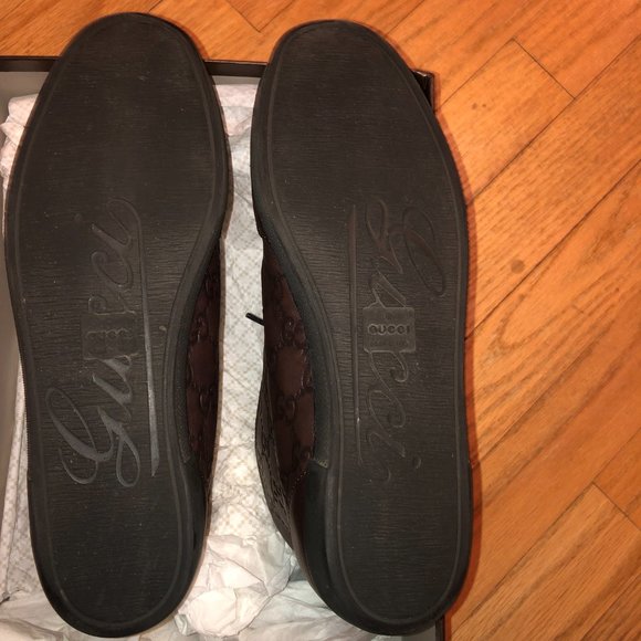 Gucci Brown Leather GG boots size 37 in original GG box/ wrapping New Authentic - Picture 14 of 16